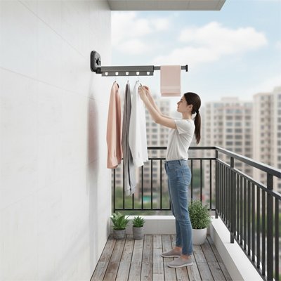 Étendoir a linge extensible