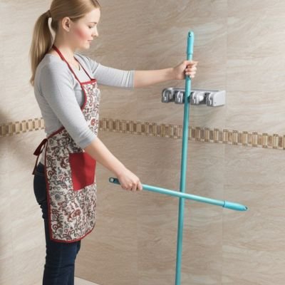 Porte balai mural | OrganizeHome - Brico menage