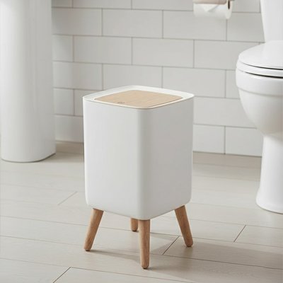 Poubelle salle de bain | Élégance Compacte - Brico menage