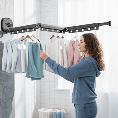 Étendoir a linge extensible
