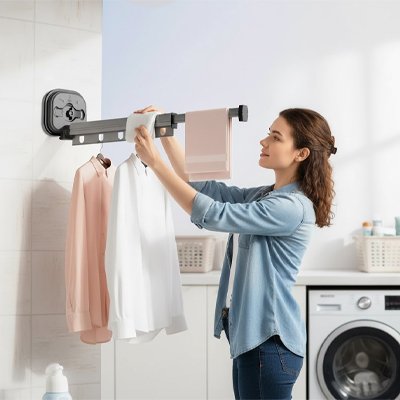 Étendoir a linge extensible