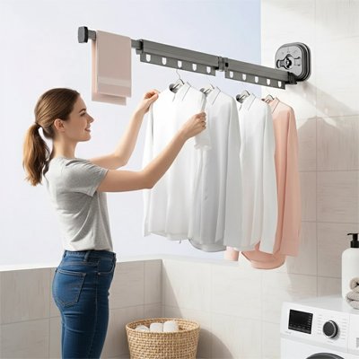 Étendoir a linge extensible